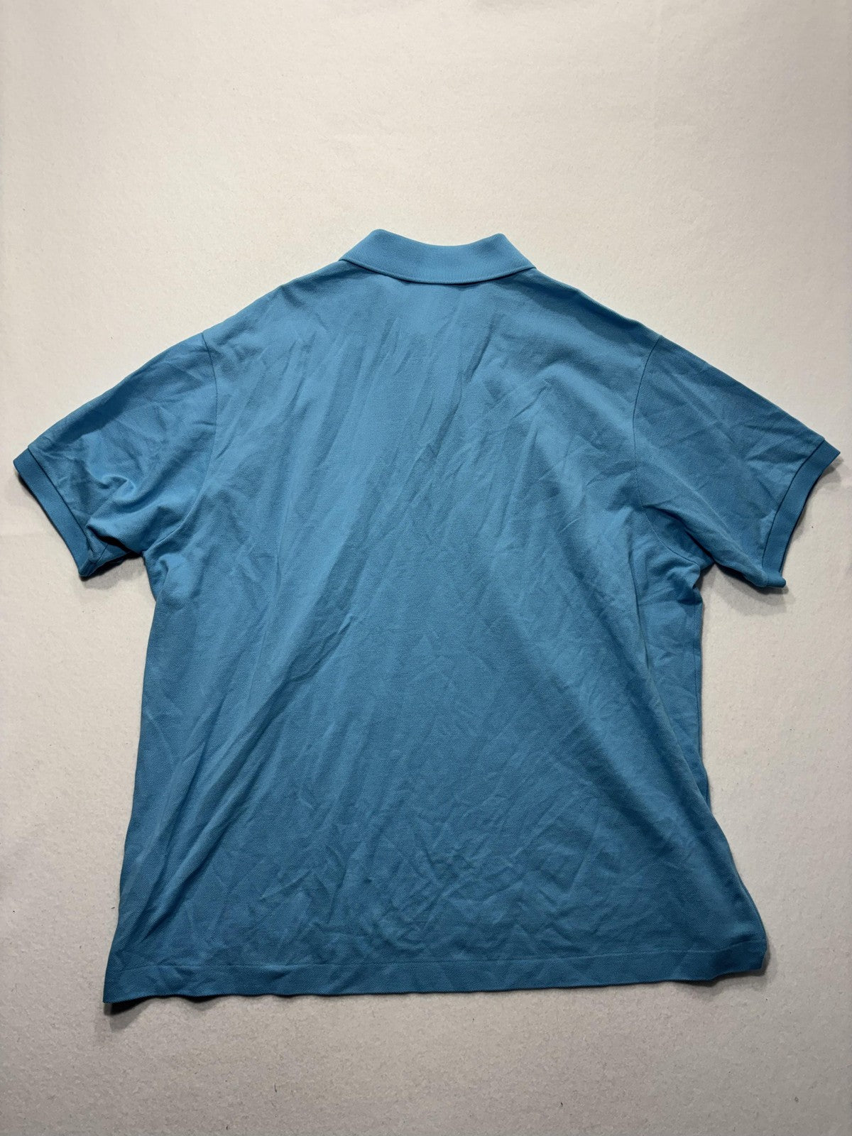 Lacoste Polo Shirt Mens 3XL Blue Classic Fit Pique Cotton Short Sleeve Logo