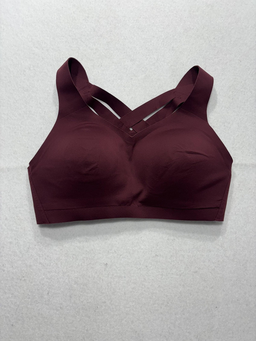 Lululemon Enlite Sports Bra Womens 34D Red High Support Crossback Zip Running