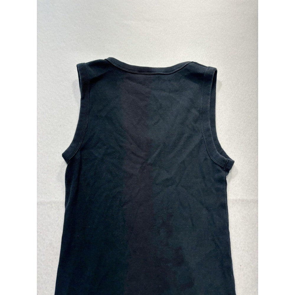 Abercrombie & Fitch Tank Womens Small Black Ribbed Knit Scoop Neck Maternity