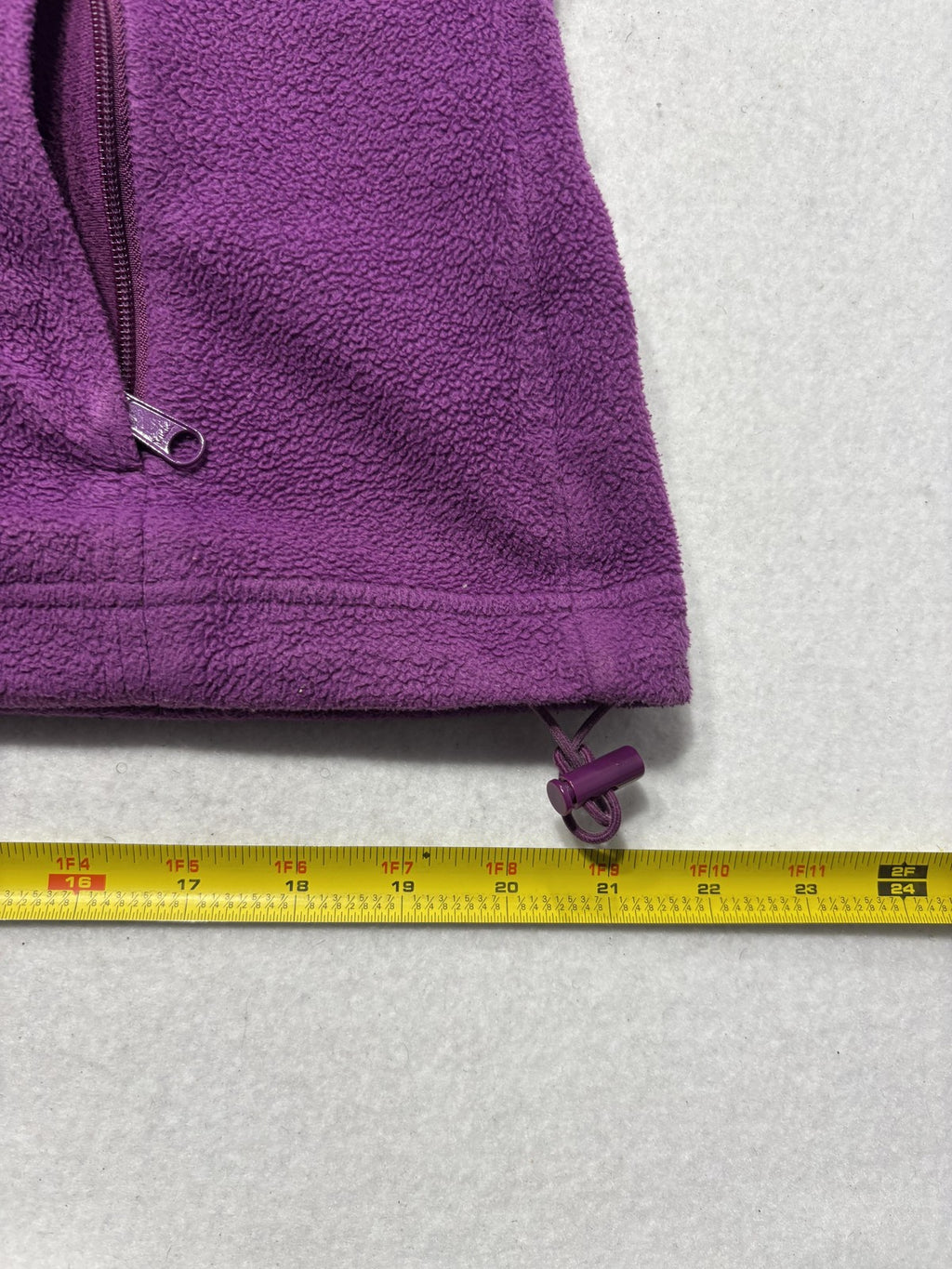 Columbia Jacket Womens Large Purple Fleece Full Zip Stand Collar Pockets Outdoor
