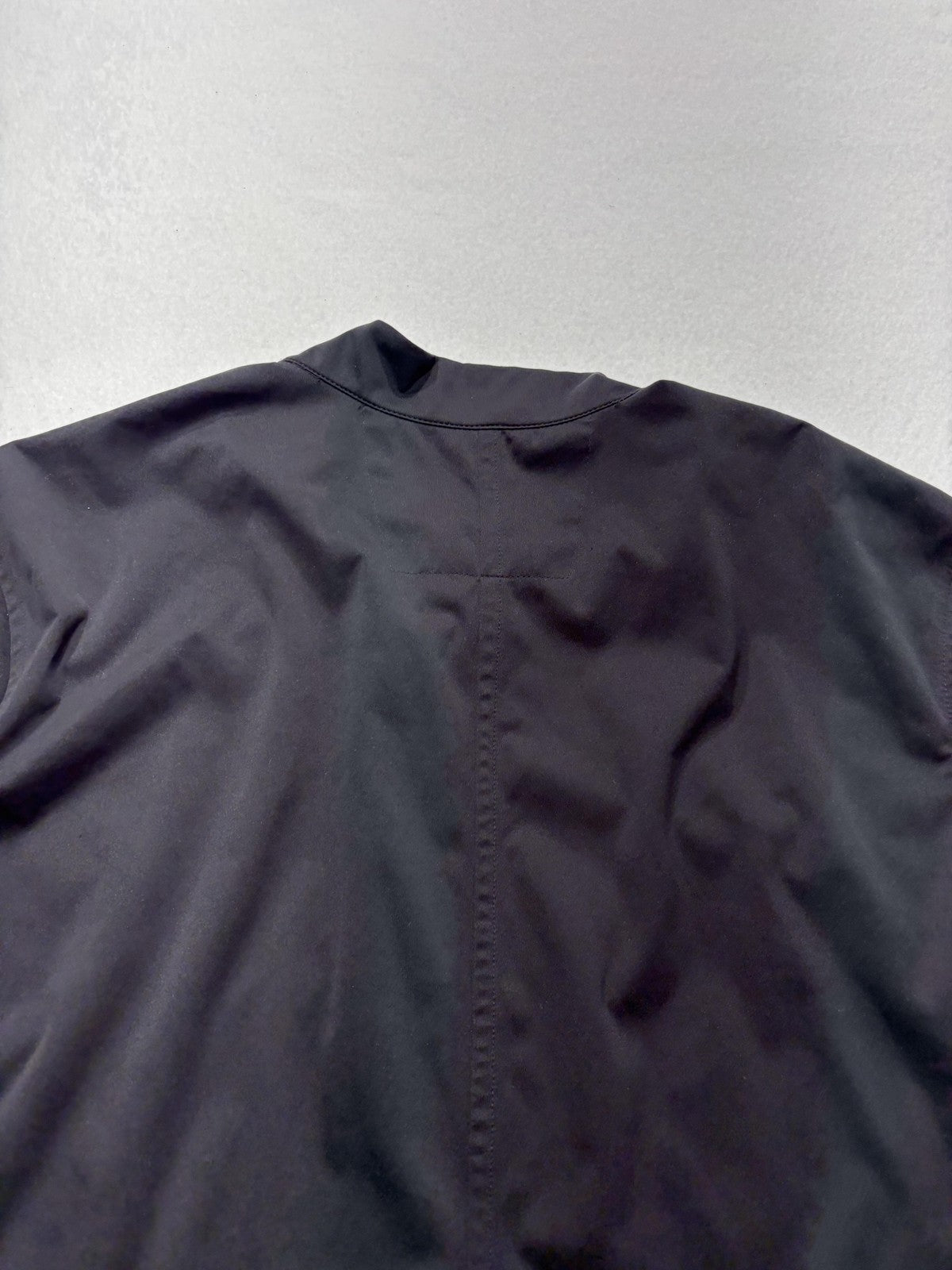 Nike Shield Windbreaker Jacket Mens 2XL Black Pullover Stand Collar Running