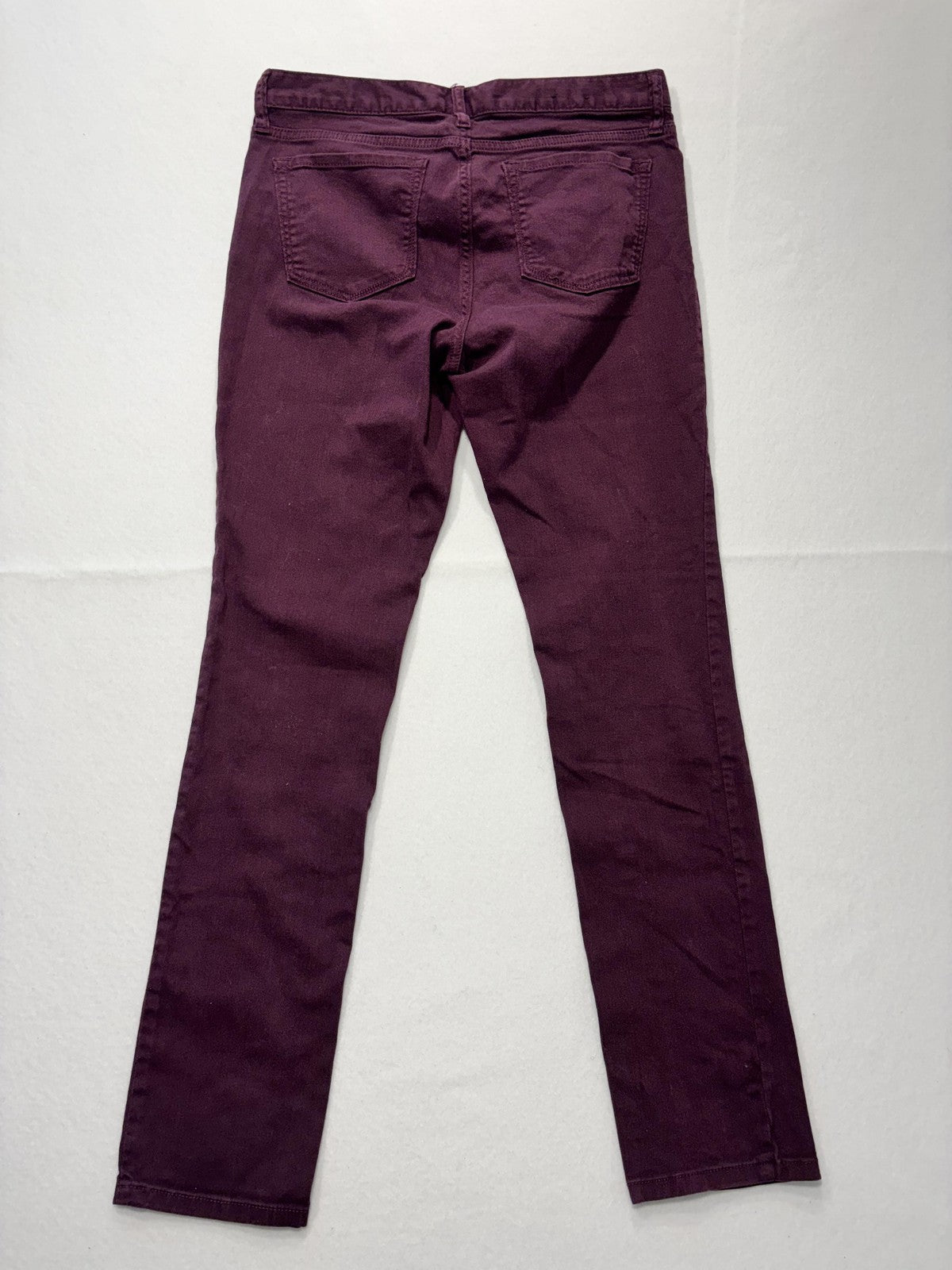Banana Republic Skinny Jeans Womens 6 Purple Dark Wash Mid Rise Stretch 29x30