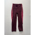 Lululemon Leggings Womens 4 Red Colorblock High Rise Crop 23.5 Inseam Pocket