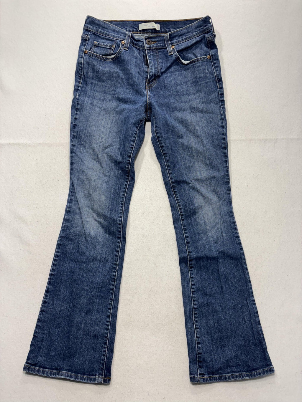 Levi's 515 Boot Cut Jeans Womens 8 Blue Medium Wash Mid Rise Slim Stretch 32x31