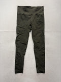 Halara Leggings Womens Medium Green High Rise 23 Inseam Ruched Back Athletic