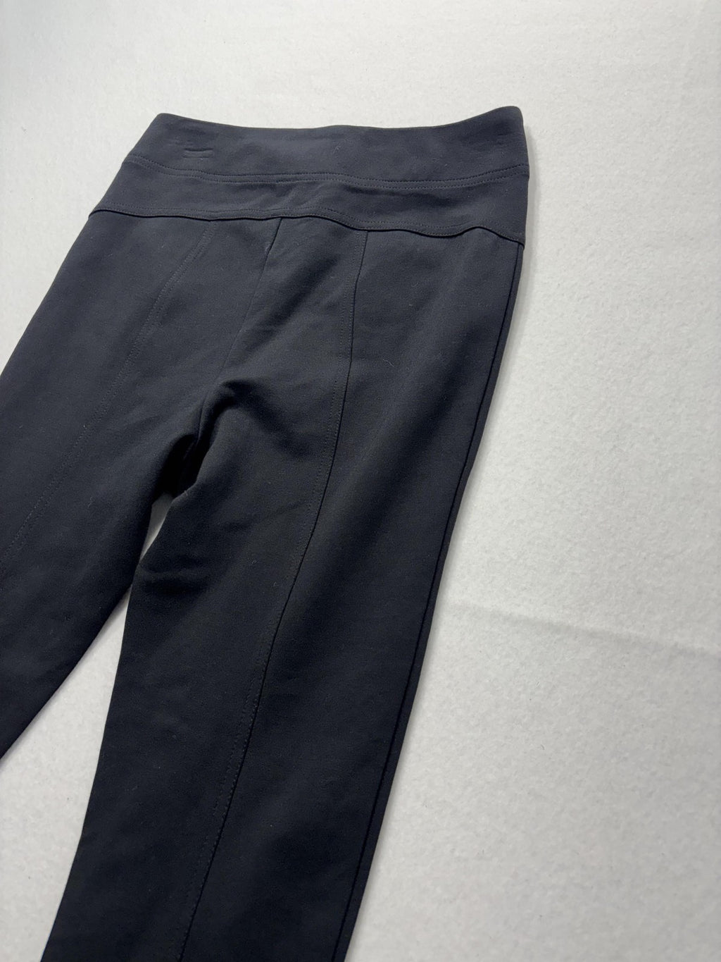 Free People Leggings Womens 6 Black Knit Elastic Waist Ankle Stretch Pull On