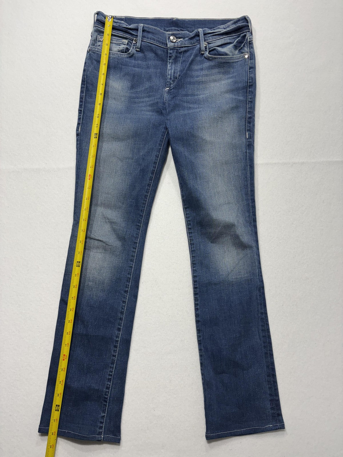 True Religion Cora Jeans Womens 28 Blue Medium Wash Mid Rise Straight 28x31