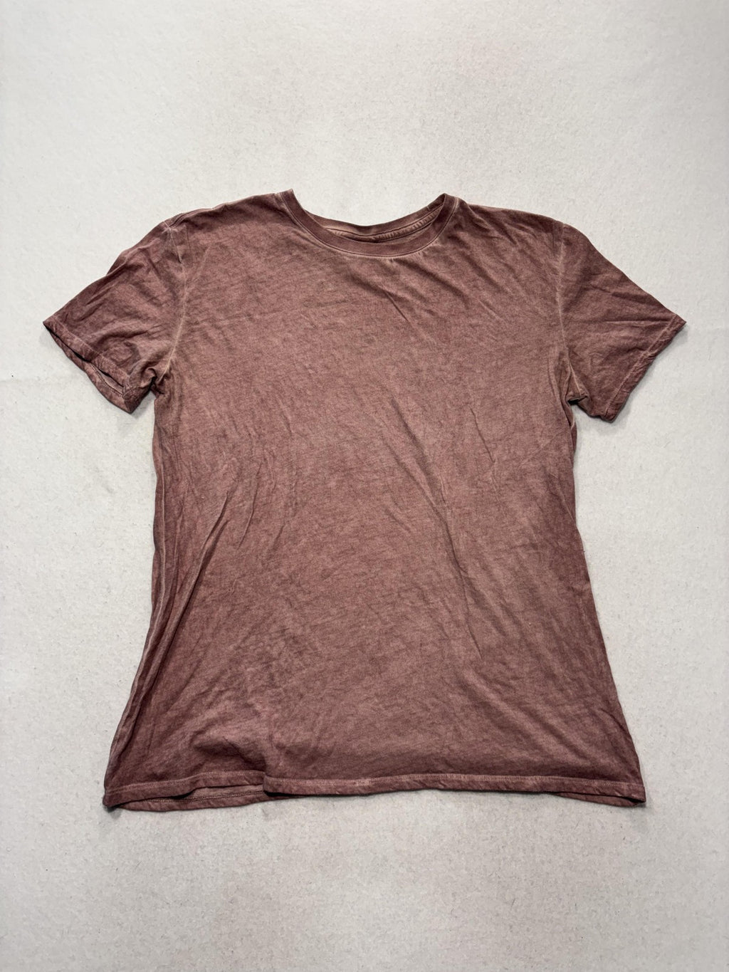 Zine Shirt Mens Medium Pink Crew Neck Short Sleeve Basic Tee Casual Solid