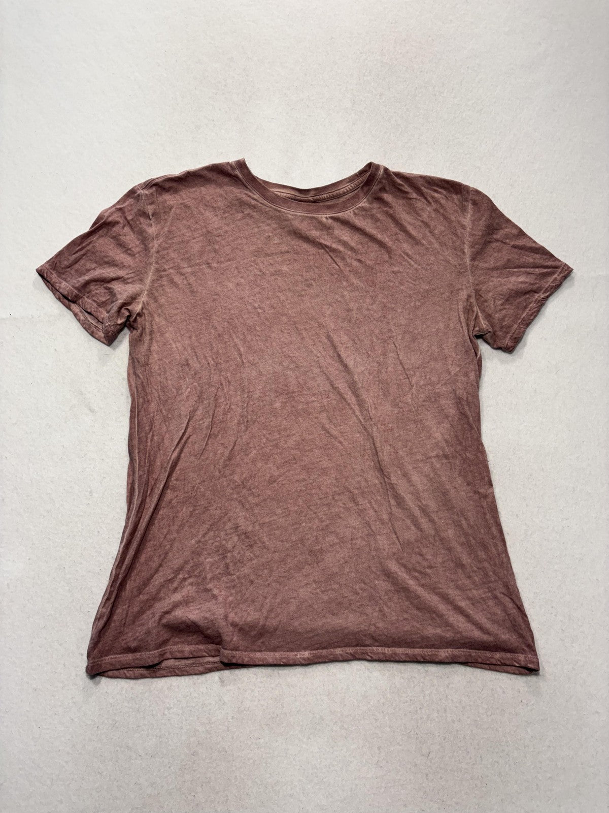 Zine Shirt Mens Medium Pink Crew Neck Short Sleeve Basic Tee Casual Solid