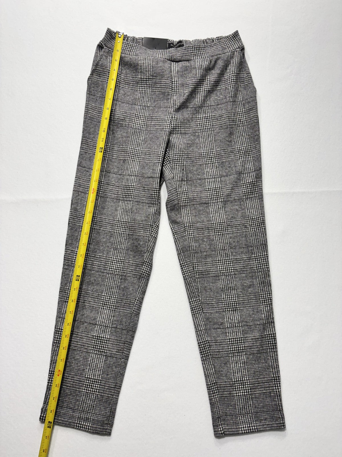 Banana Republic Dress Pants Womens 2 Gray Plaid Hayden Pull On Ponte Ankle Slim
