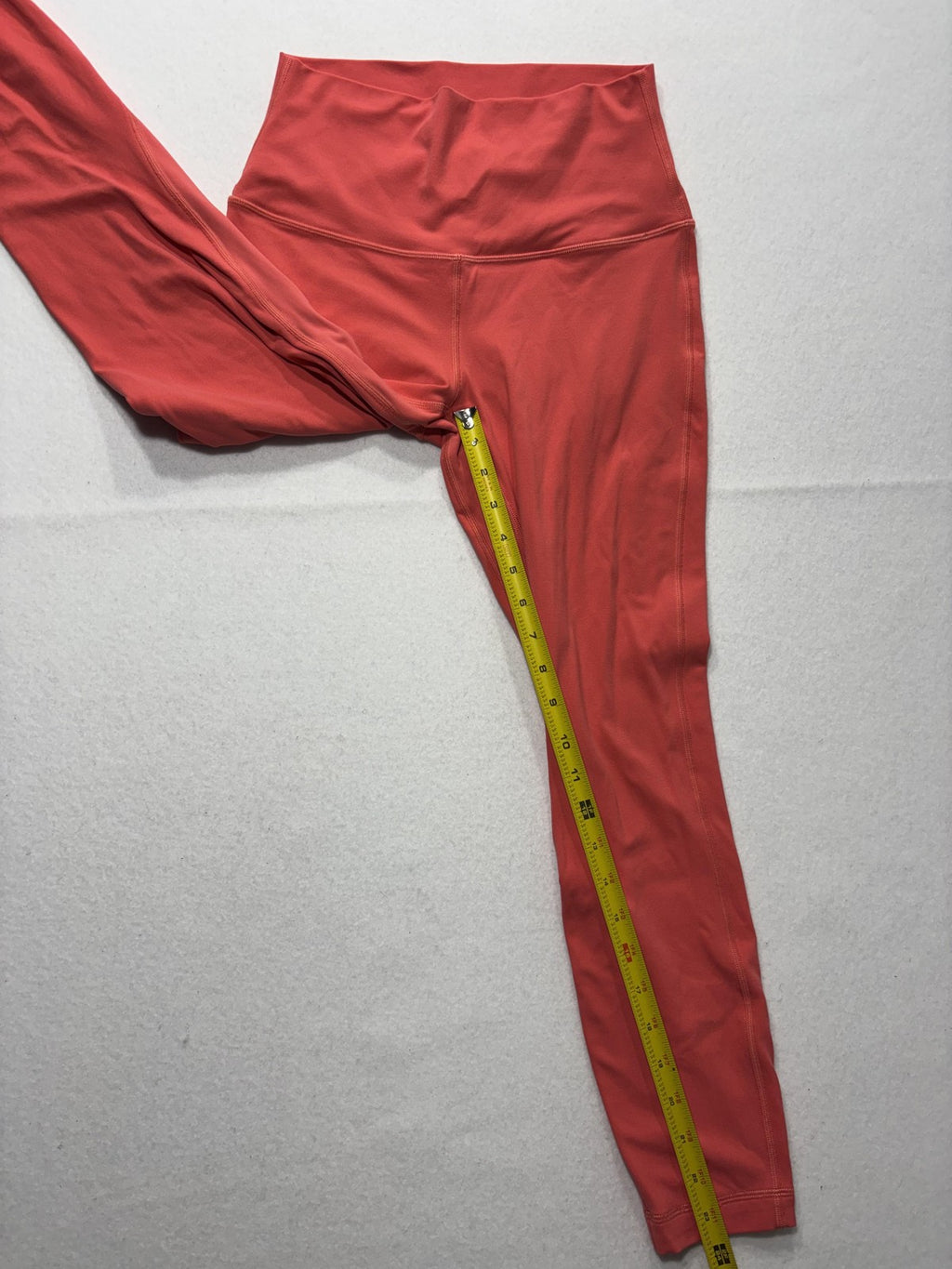 Lululemon Leggings Womens XS Red High Rise 26" Inseam Ankle Yoga Stretch Active