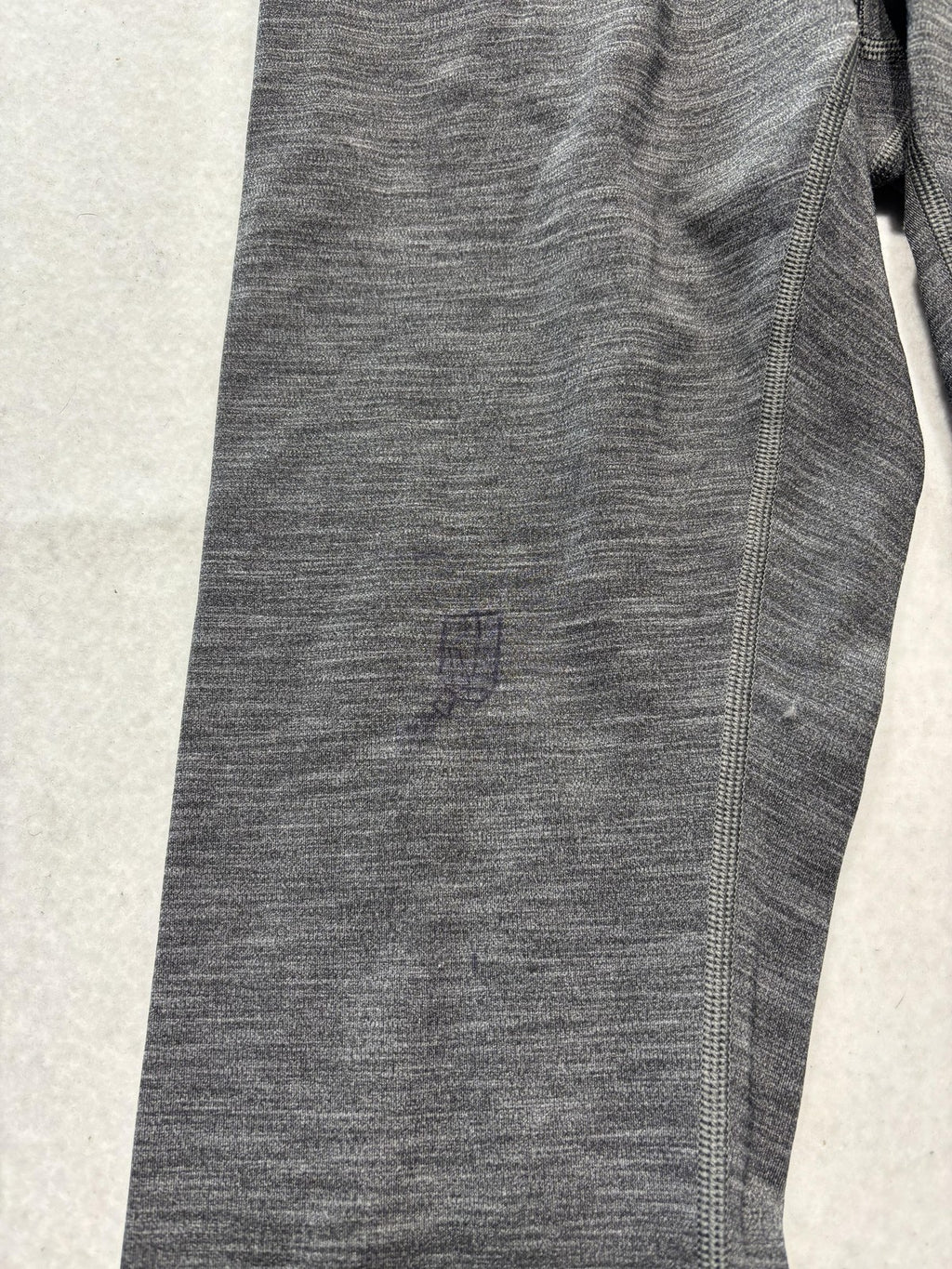 Lululemon Leggings Womens 8 Gray High Rise 27" Inseam Ankle Yoga Stretch Knit