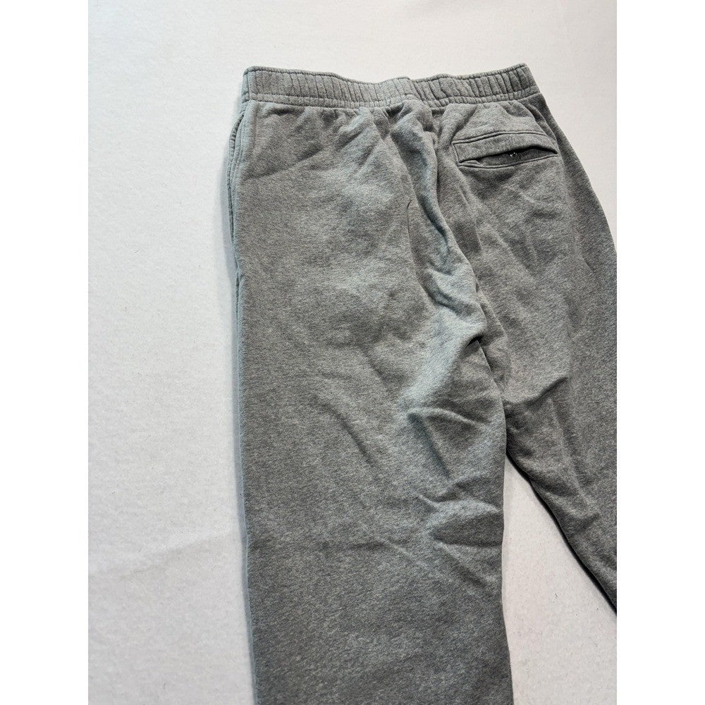 Nike Jogger Pants Mens Medium Gray Fleece Elastic Waist Tapered Athletic Pockets