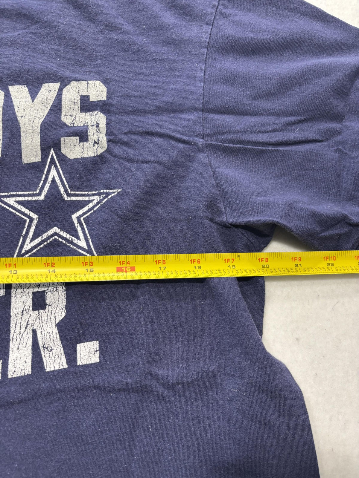 Dallas Cowboys Shirt Mens Large Blue NFL Football Cowboys Authentic Train Harder
