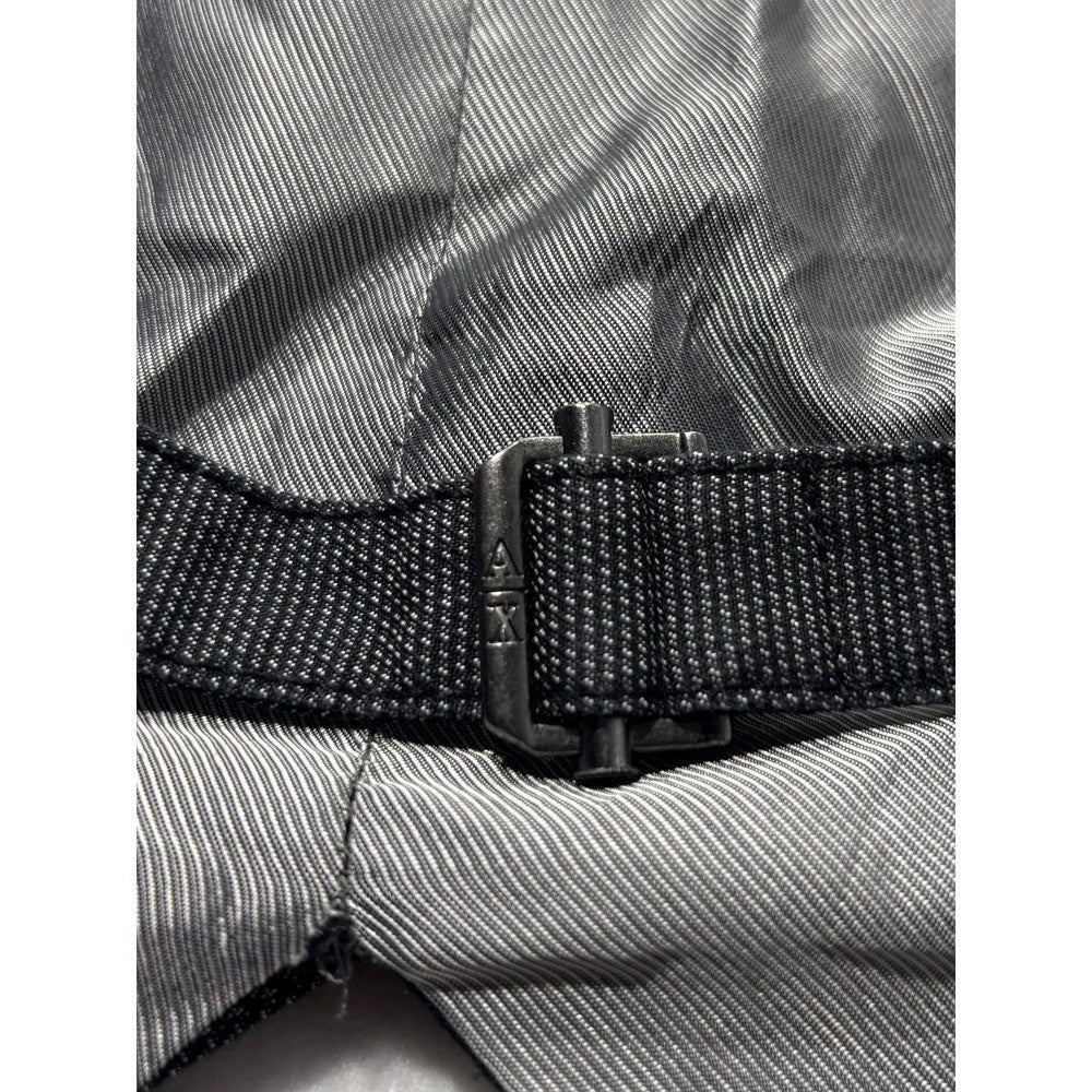 Armani Exchange Suit Vest Mens Large Gray Geometric Belted Back Formal 3 Piece