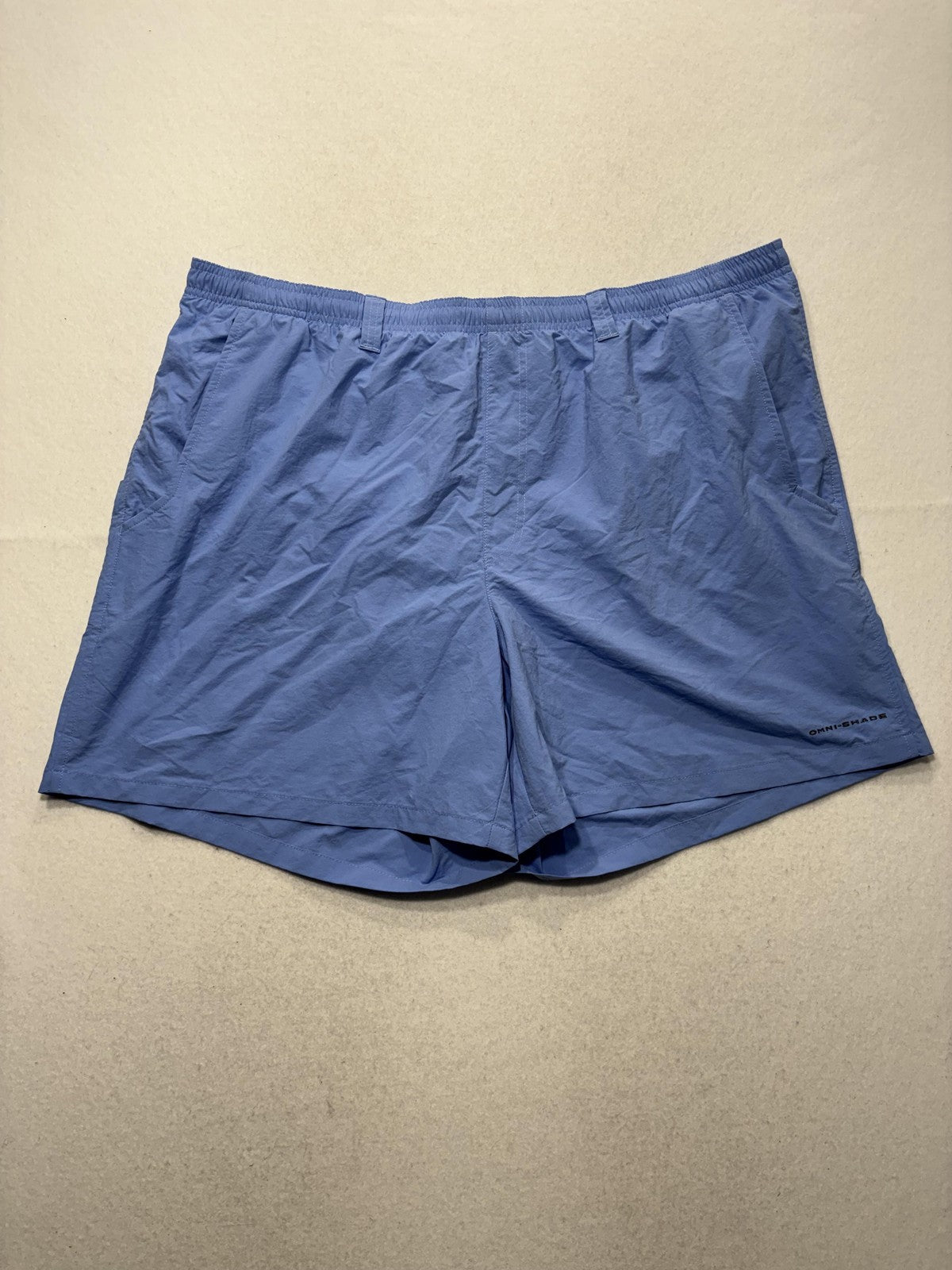 Columbia PFG Omni-Shade Swim Shorts Mens 2XL Blue Fishing Quick Dry Mesh Lined