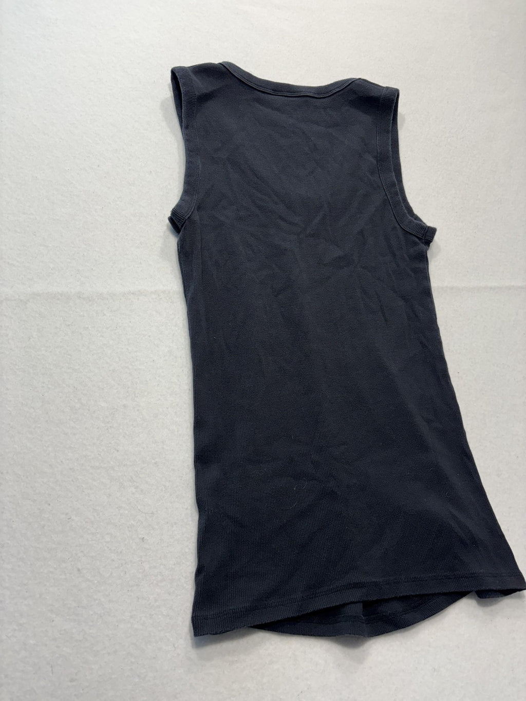 Abercrombie & Fitch Tank Womens Small Black Ribbed Knit Scoop Neck Maternity