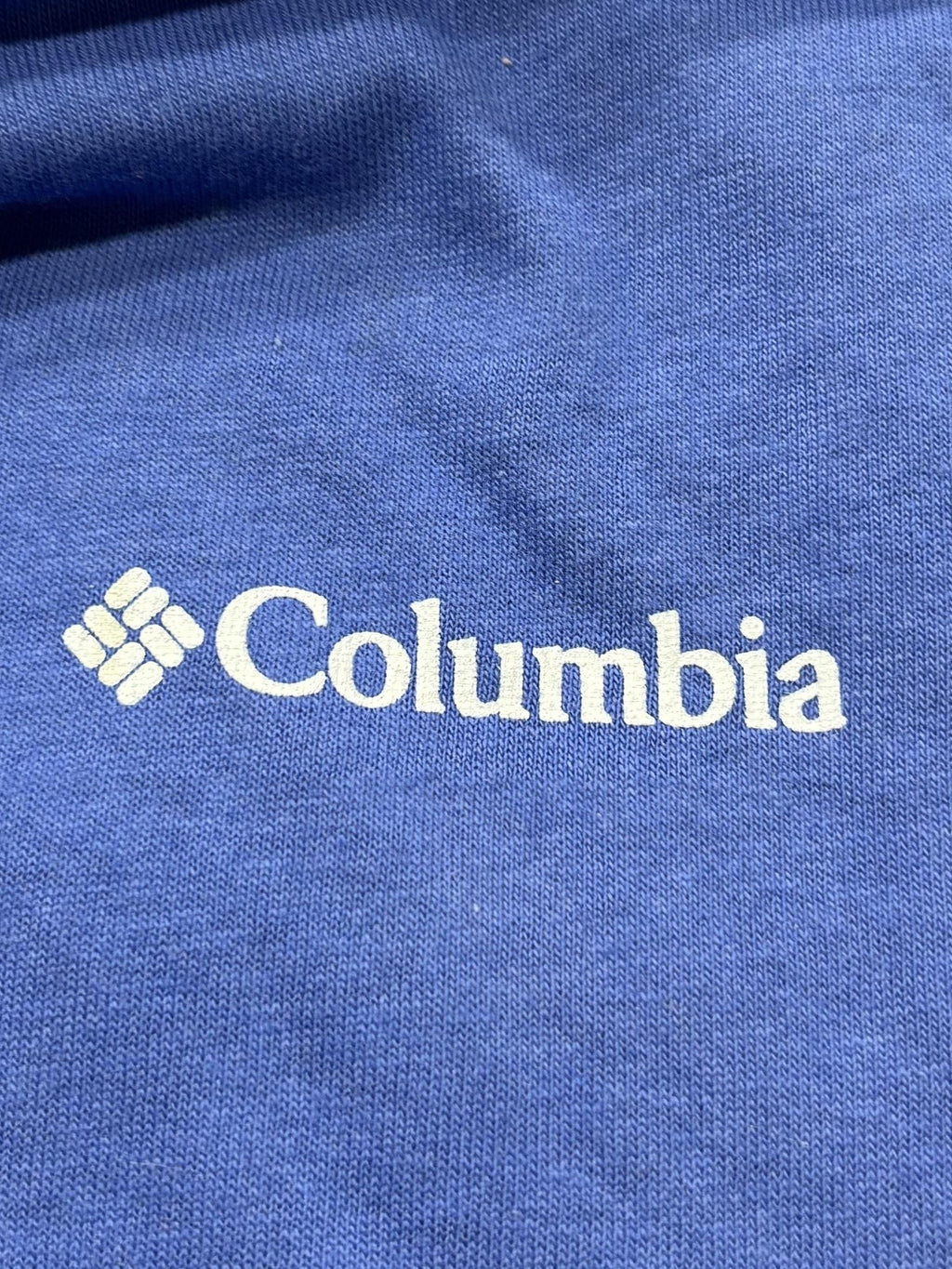 Columbia Shirt Mens Large Blue Adventure Is Waiting Long Sleeve Graphic Tee