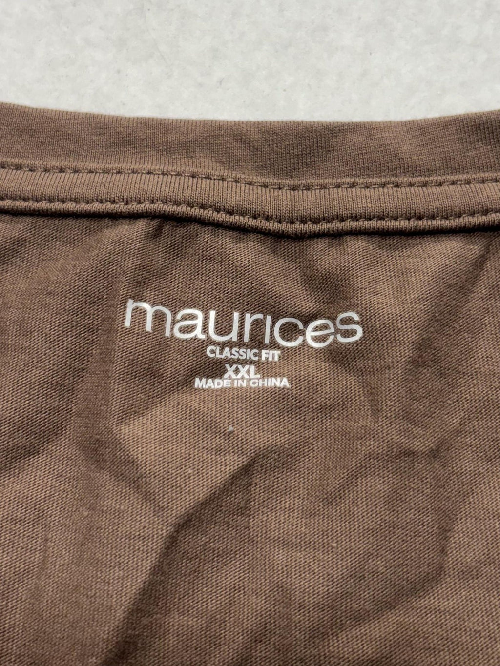 Maurices Shirt Womens XXL Brown Country Roads Graphic V Neck Tee Western Casual