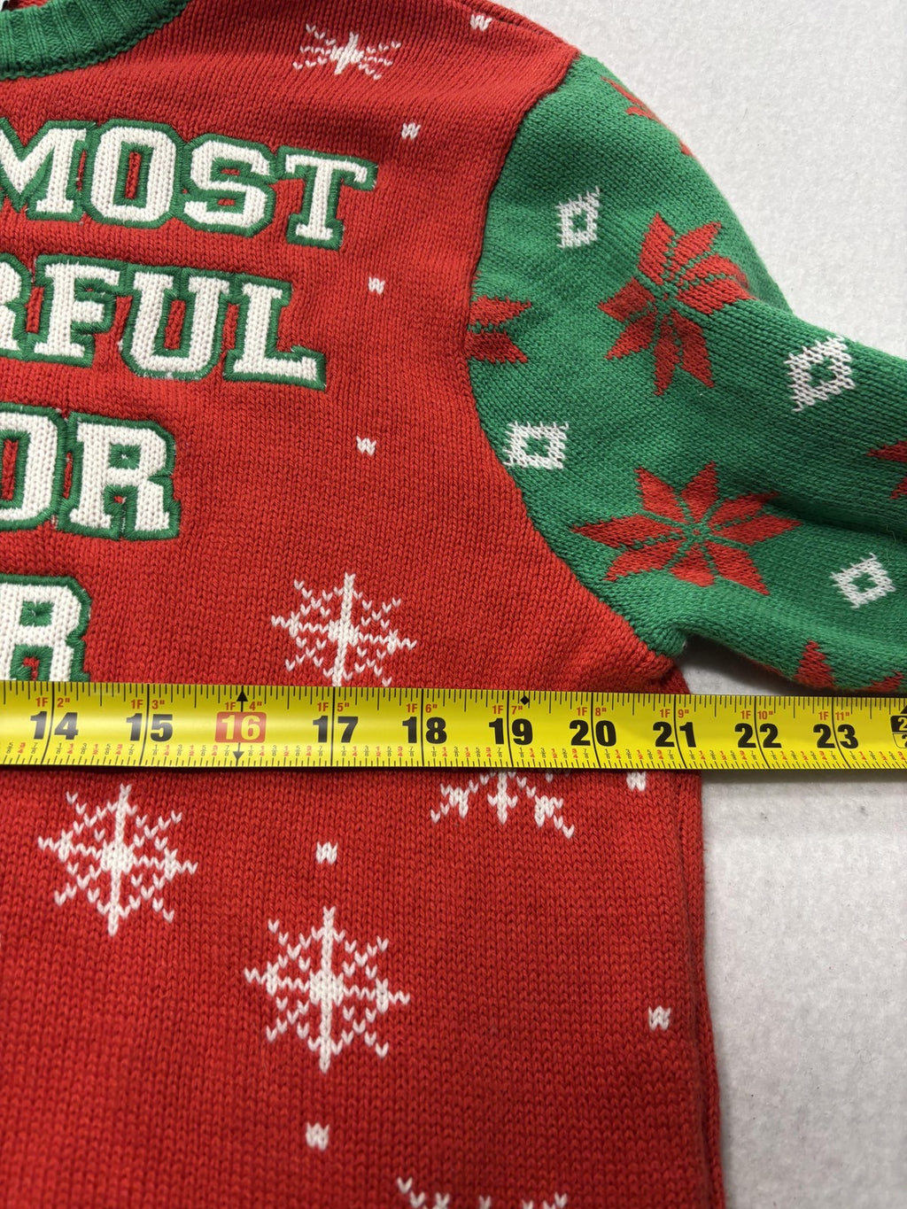 Spencer's Sweater Mens Large Red Green Beer Christmas Ugly Light Up Pullover