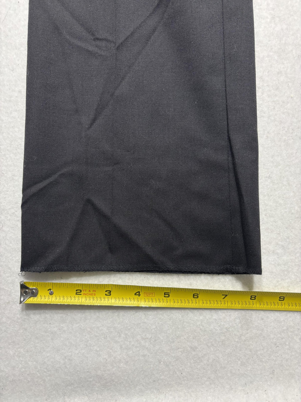 Calibrate Dress Pants Mens 34x38 Black Classic Fit Wool Flat Front Business