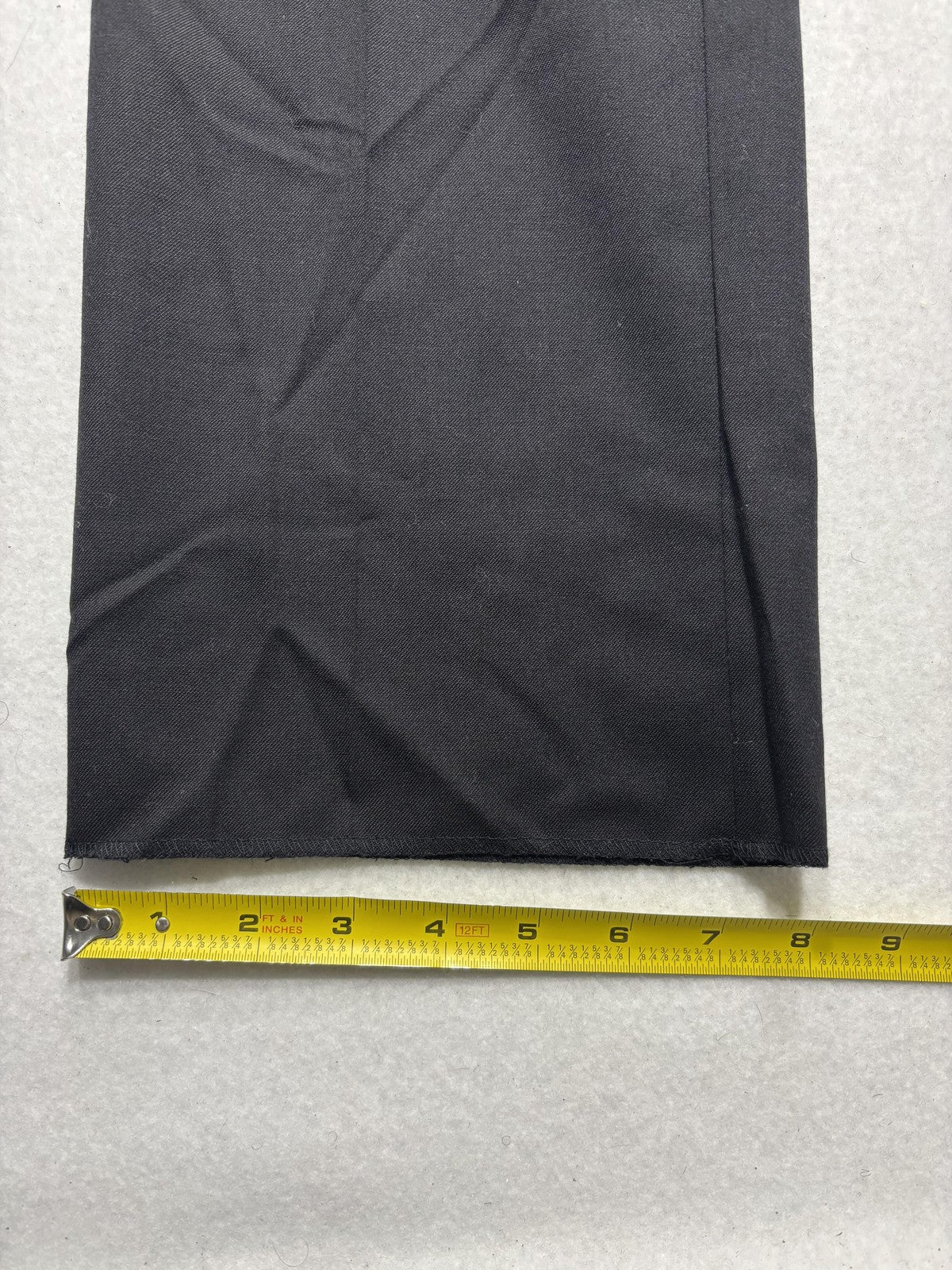 Calibrate Dress Pants Mens 34x38 Black Classic Fit Wool Flat Front Business