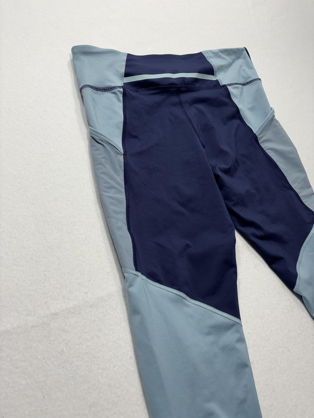 Champion Leggings Womens XL Blue Colorblock Zip Ankle Authentic Athleticwear