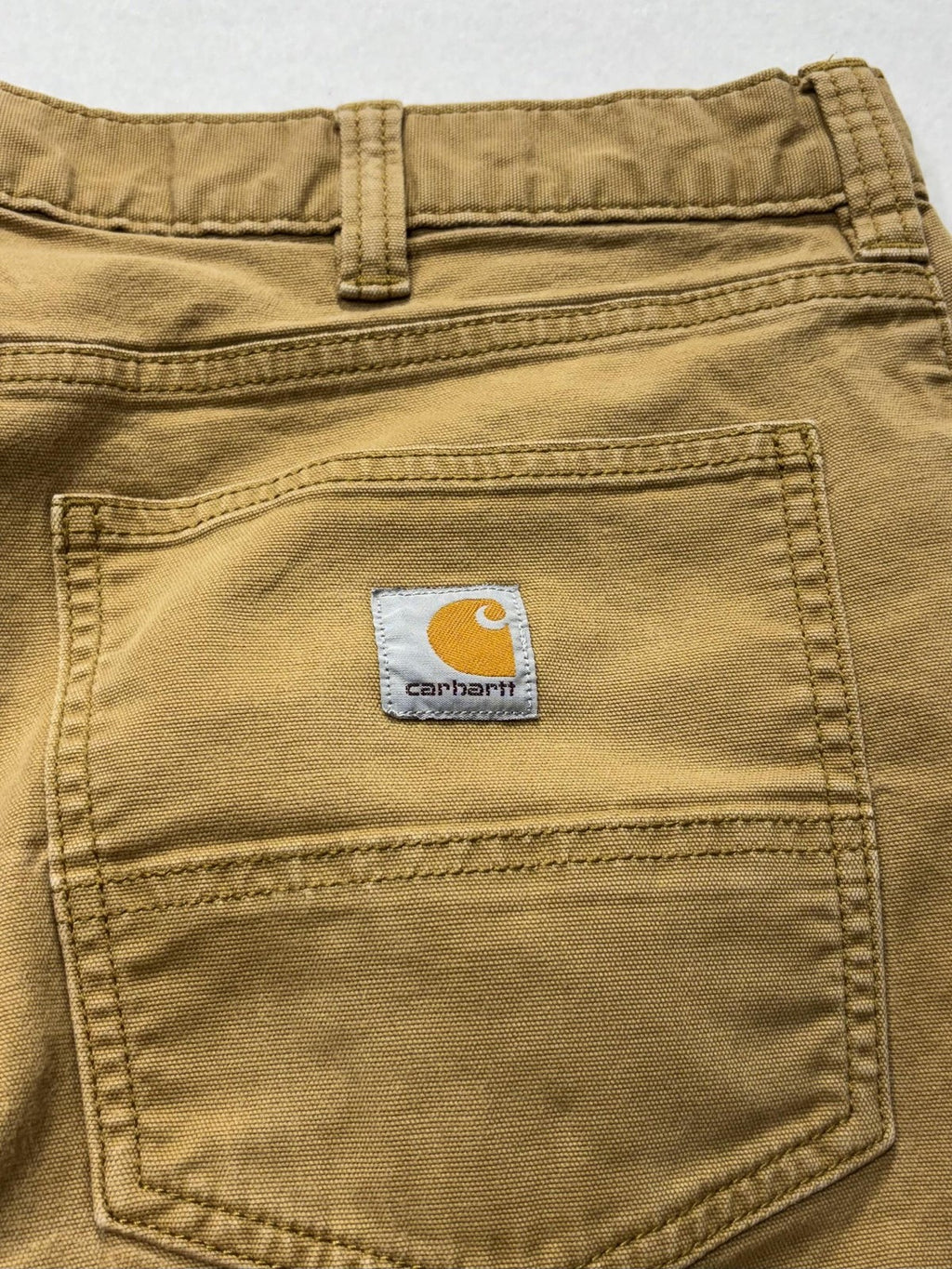 Carhartt Rugged Flex Pants Mens 36x34 Brown Relaxed Fit Canvas Workwear Casual