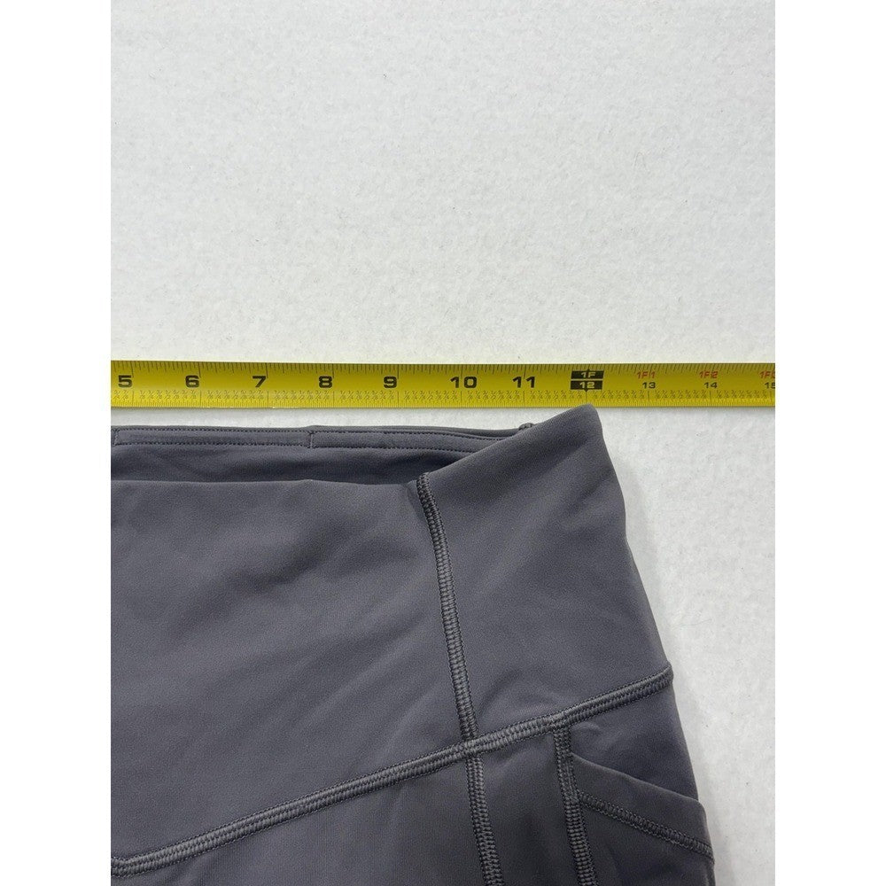 Lululemon Leggings Womens 6 Gray High Rise Cropped 23.5" Inseam Pocket Stretch