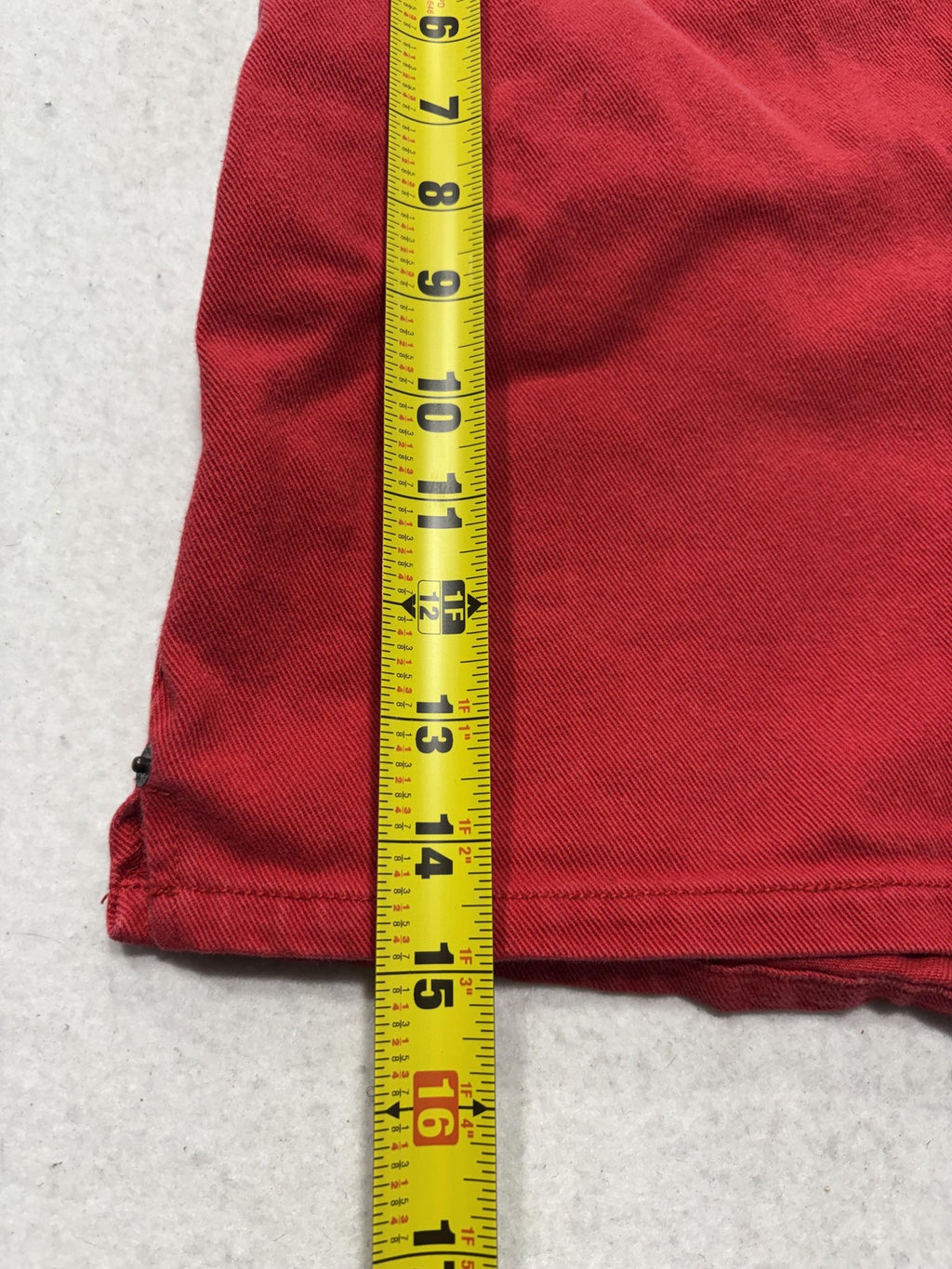 Bill Blass Jeans Shorts Womens 6 Red Denim Mom High Rise 5 Pocket Casual Summer