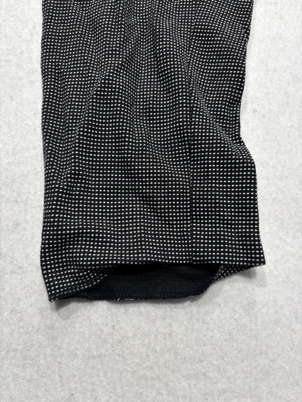 Nine West Dress Pants Womens Small Black Check Crop Tapered Knit Stretch