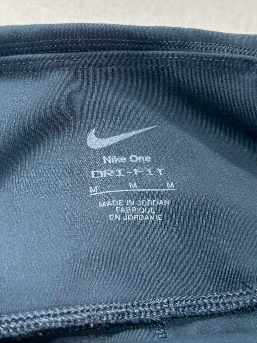 Nike One Leggings Womens Medium Blue Dri-FIT High Rise Pocket Ankle Athletic