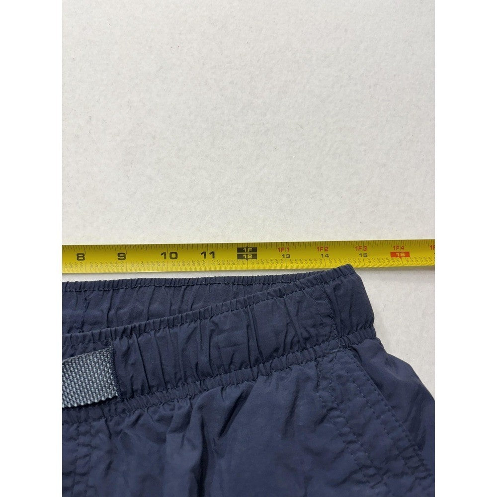 Columbia Mens Medium Blue Swim Shorts Elastic Waist Quick Dry Lined Cargo Trunks