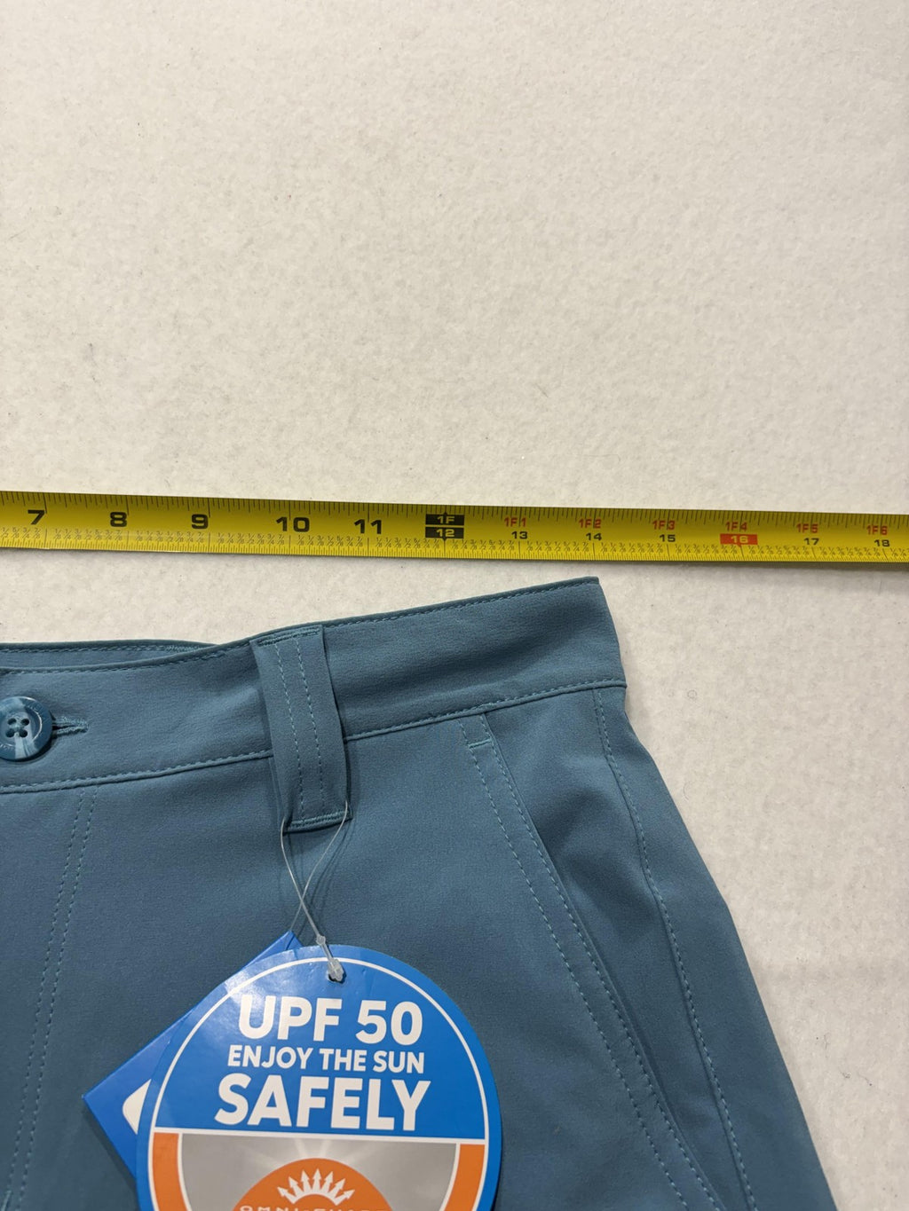 Columbia PFG Grander Marlin Shorts Mens 28 Blue 8" Inseam Omni-Shade Fishing