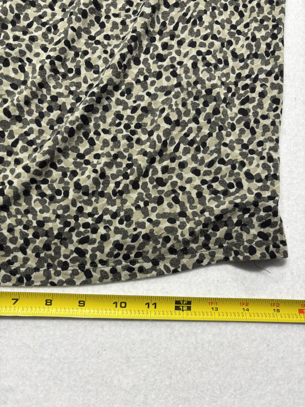 MICHAEL Michael Kors Tank Womens Medium Beige Cowl Neck Animal Print Jersey Top