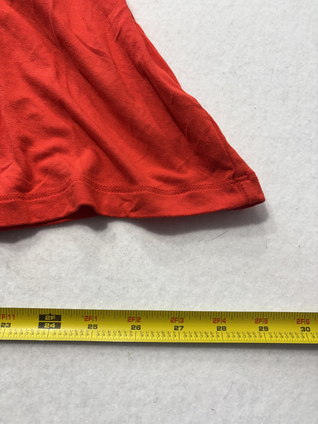 Time And Tru Tank Dress Womens Medium Red Crew Neck Sleeveless Stretch Jersey