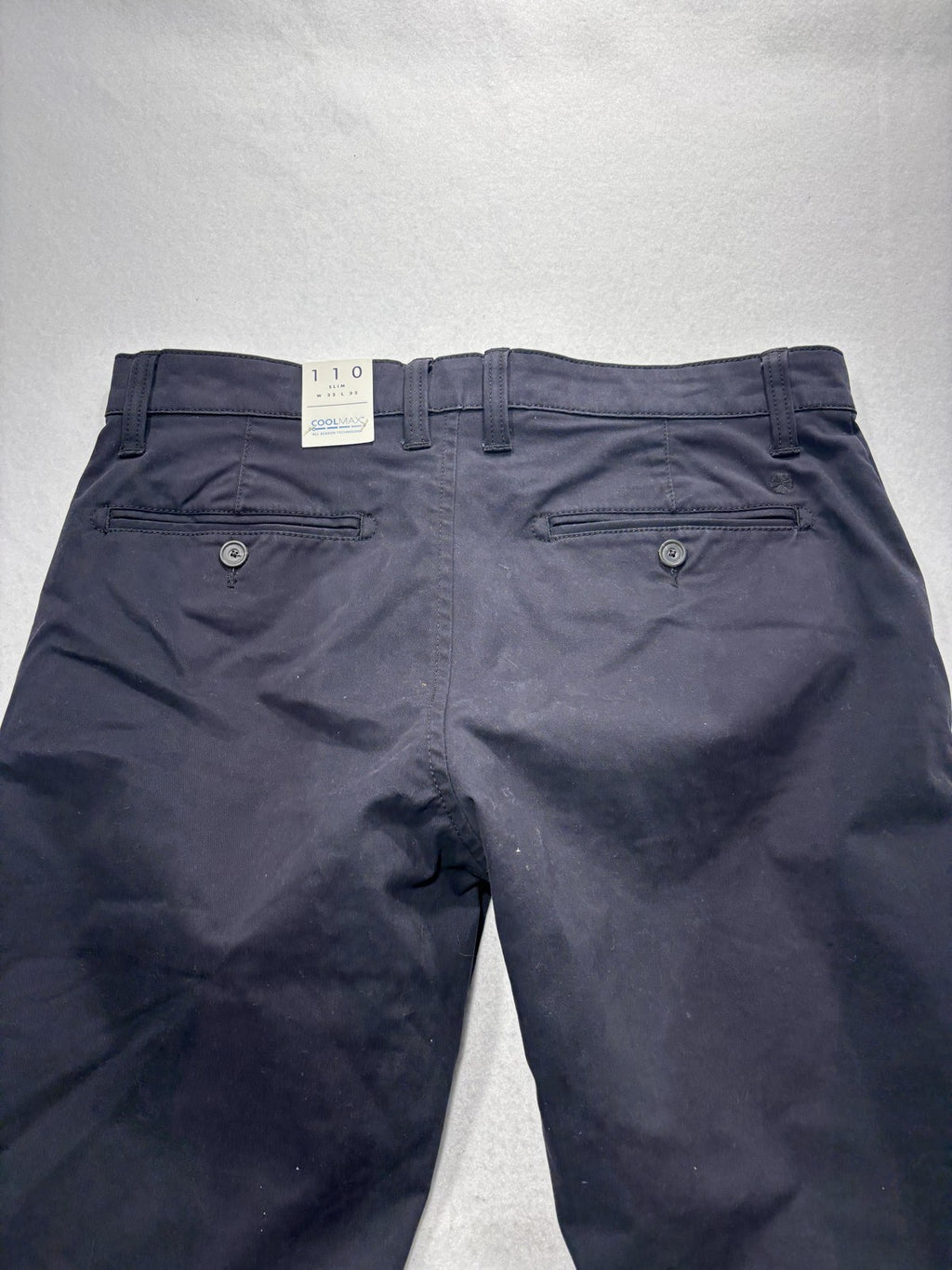 Lucky Brand Chino Pants Mens 32x32 Black 110 Slim Coolmax Moisture Wicking