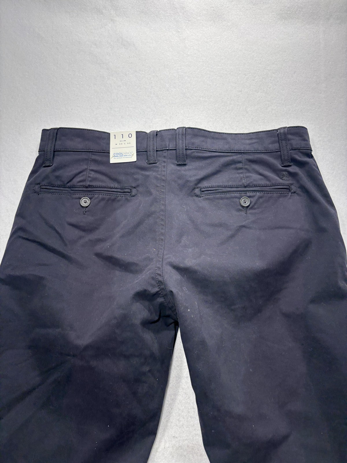 Lucky Brand Chino Pants Mens 32x32 Black 110 Slim Coolmax Moisture Wicking