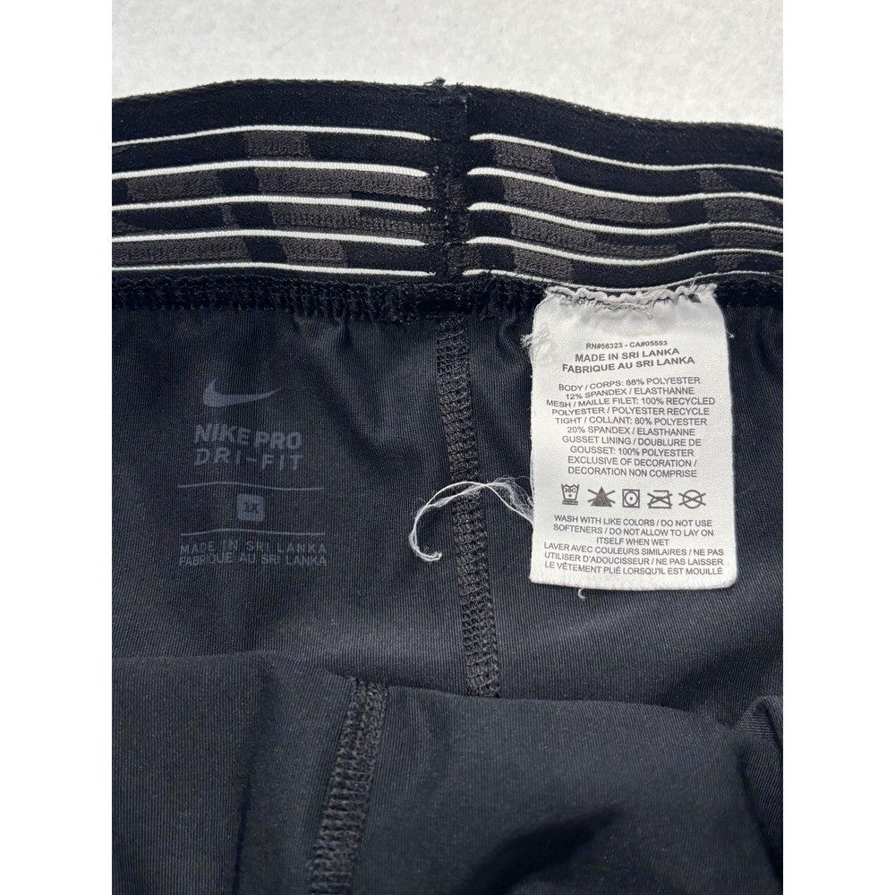 Nike Pro Dri-FIT Shorts Mens Large Black 5" Inseam Lined Running Lightweight