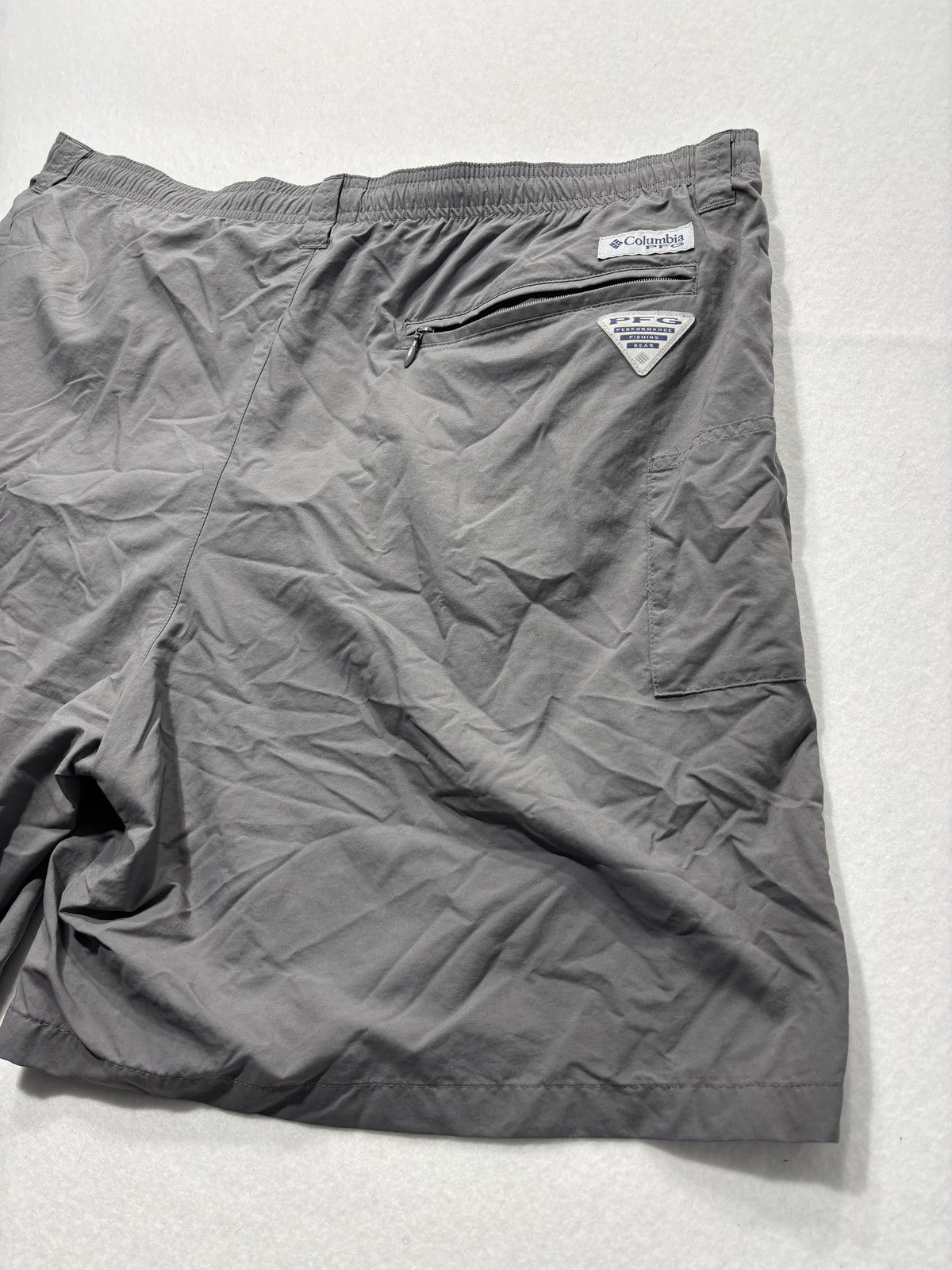 Columbia PFG Omni-Shade Swim Shorts Mens Big 1X Gray Fishing Quick Dry Lined