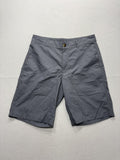 Columbia Chino Shorts Mens 32 Gray 10" Inseam Lined Lightweight Travel Casual