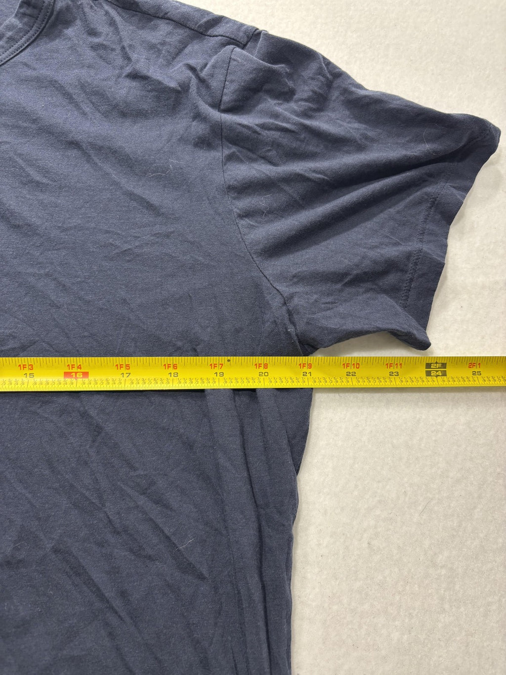 7 For All Mankind Shirt Mens Large Blue Pima Cotton Crew Neck Tee Casual