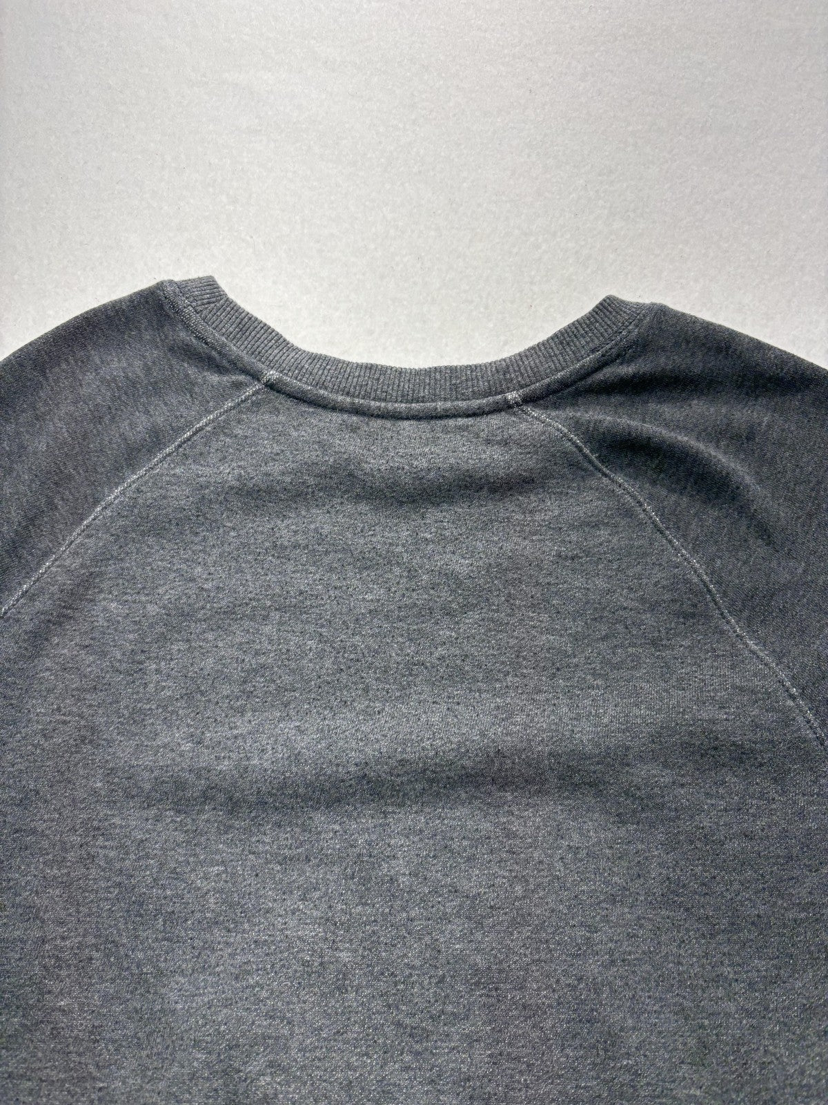 Armani Exchange Sweatshirt Womens Medium Gray Rhinestone Logo Raglan Pullover