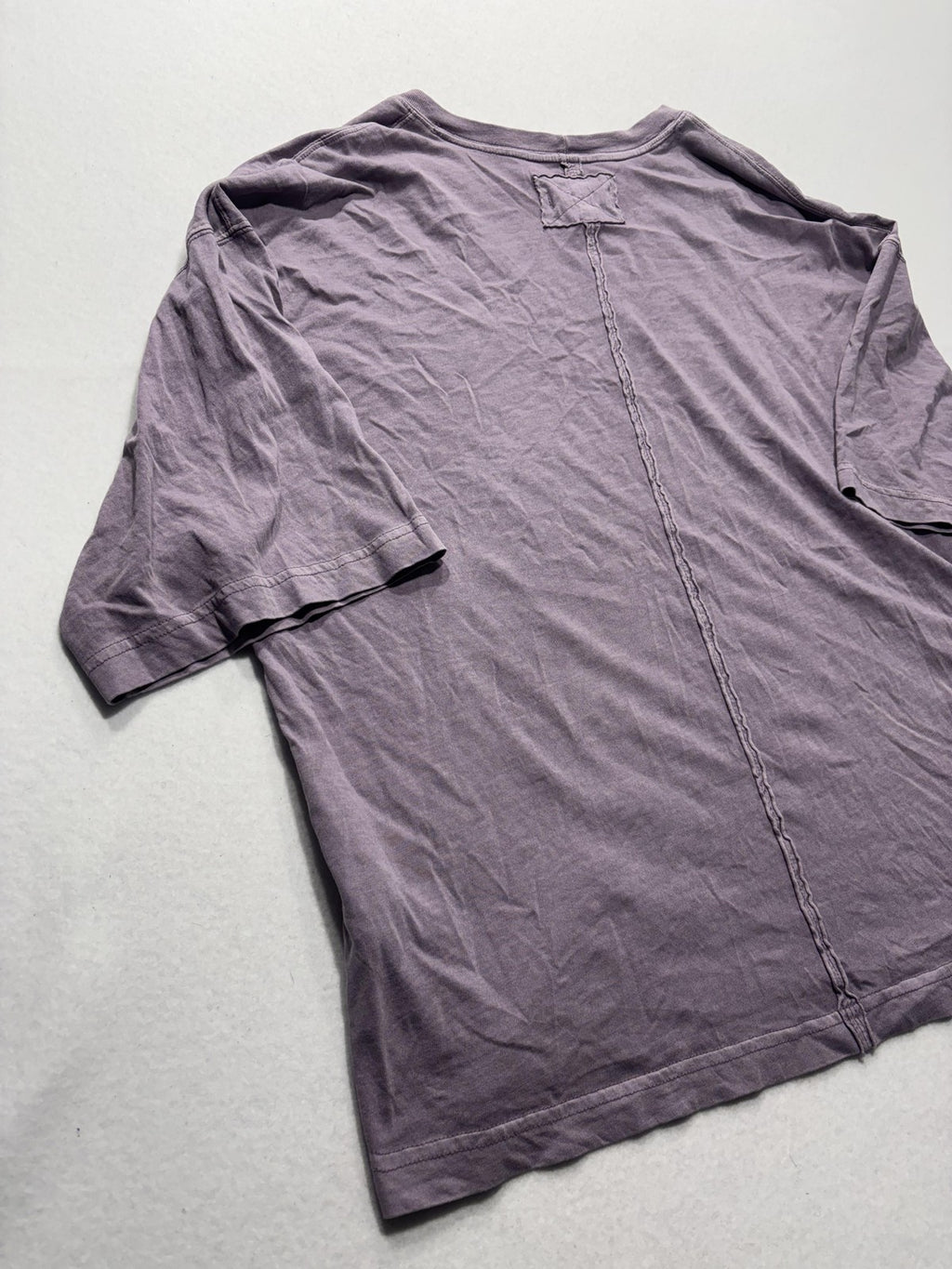 We The Free Shirt Womens Medium Purple Crew Neck Relaxed Fit Short Sleeve Cotton