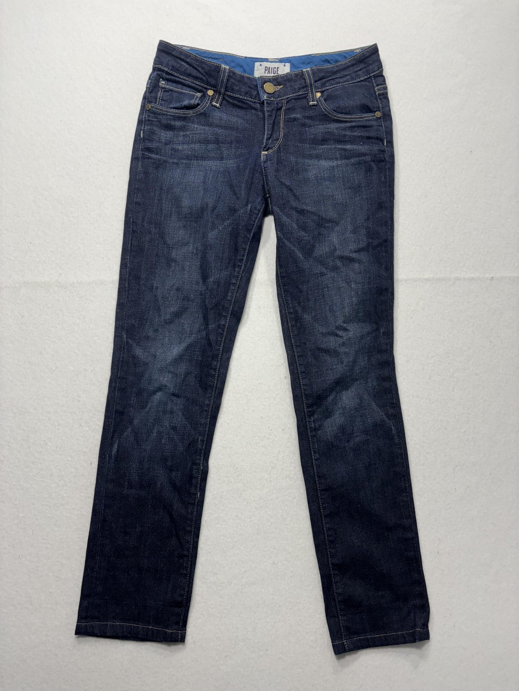 Paige Jimmy Jimmy Skinny Jeans Womens 30 Blue Medium Wash Mid Rise 30x30 Stretch