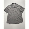 Columbia Shirt Mens XL Gray Check Short Sleeve Button Up Lightweight Casual