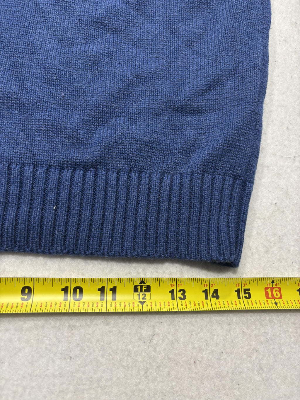 Polo Ralph Lauren Sweater Mens Small Blue Cotton Knit Crew Neck Pullover RLMWB