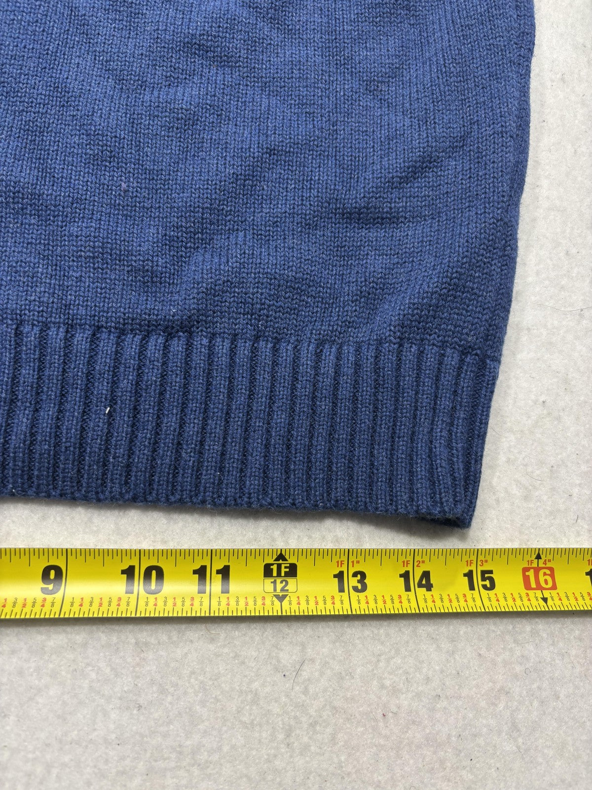 Polo Ralph Lauren Sweater Mens Small Blue Cotton Knit Crew Neck Pullover RLMWB