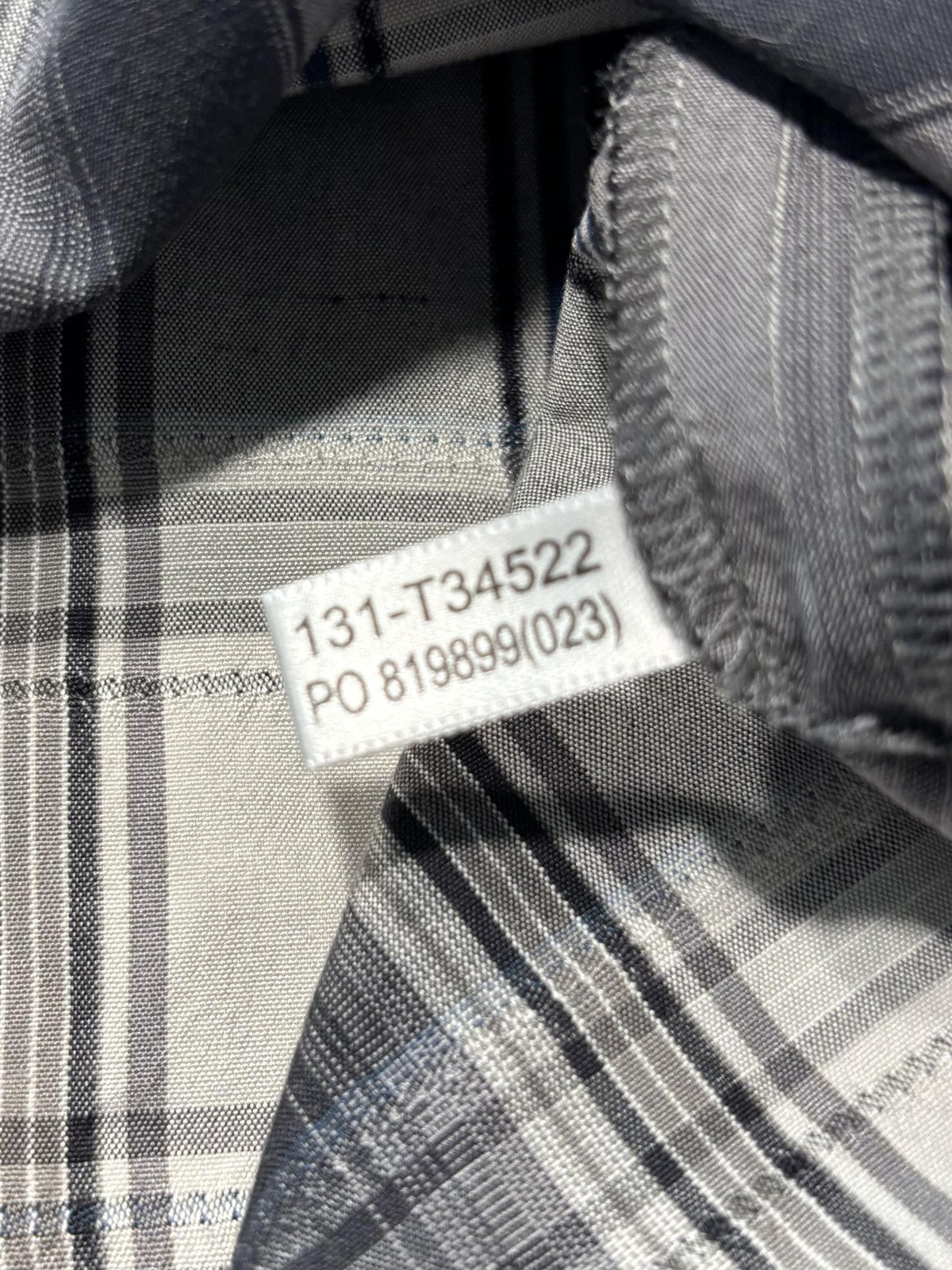 Tommy Bahama Shirt Mens Large Gray Plaid Silk Short Sleeve Button Up Casual