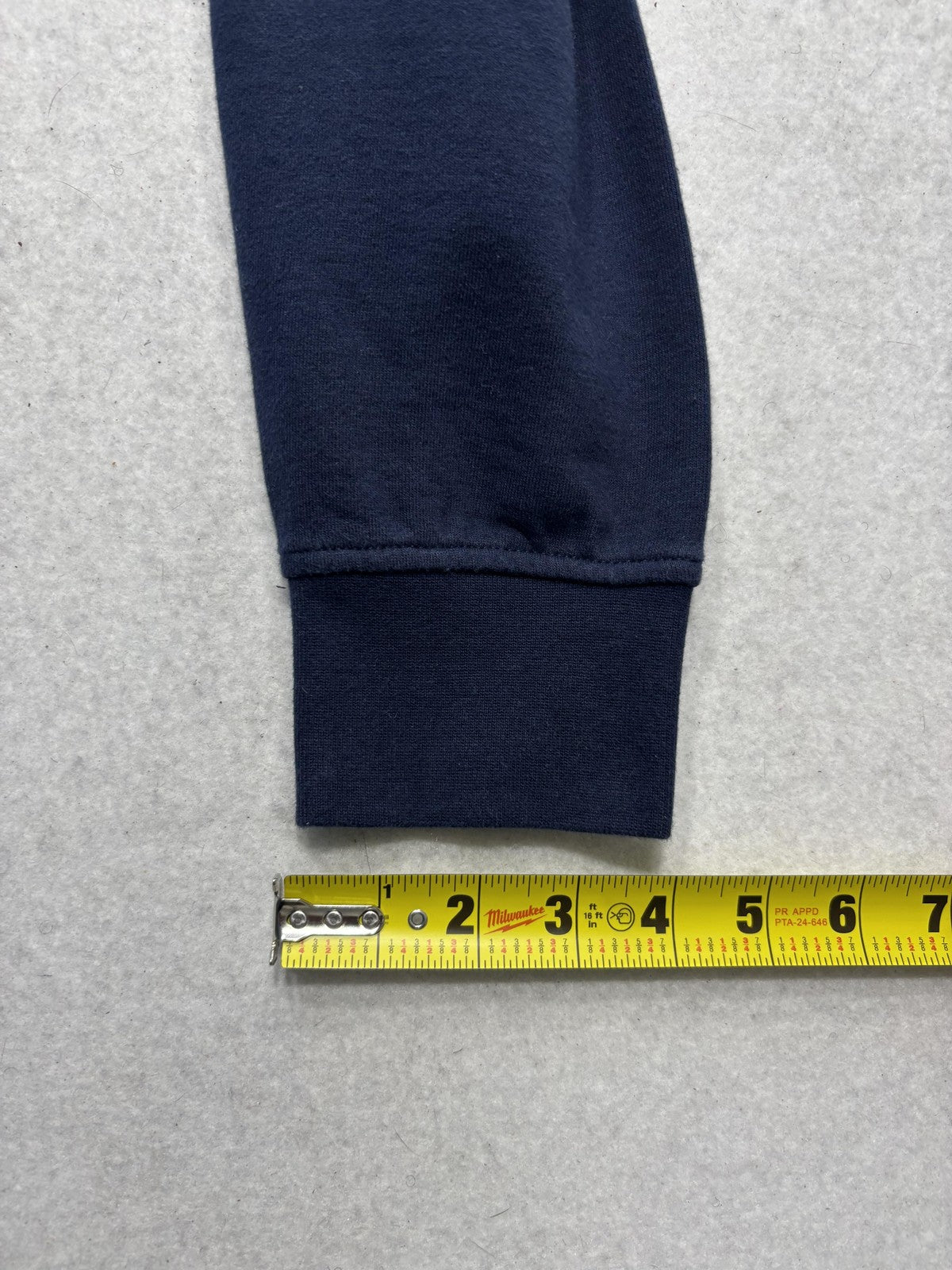 AKOO Hoodie Mens Large Blue Fleece Pullover Fox Graphic Hip Hop Slogan Back